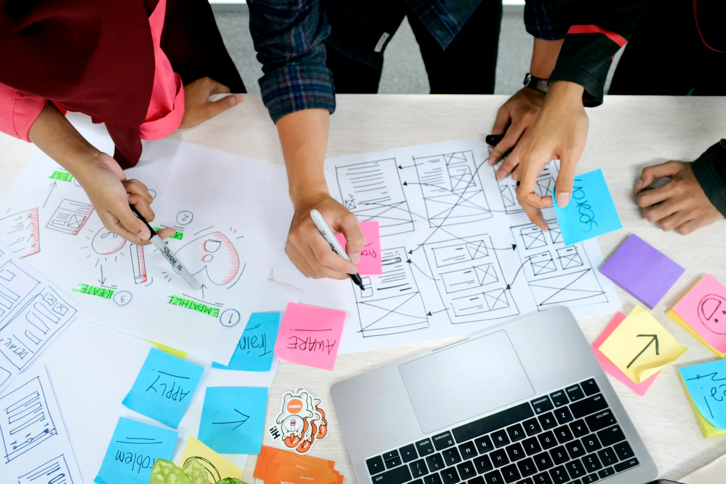 Marketing team planning an association website redesign timeline