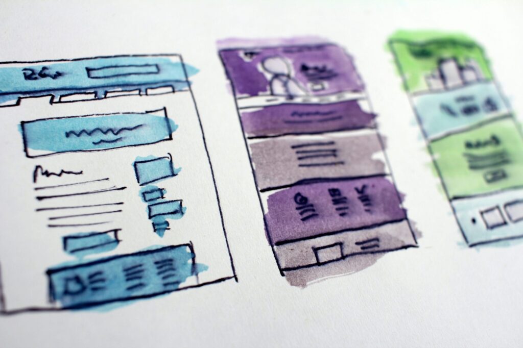 Wireframe planning for member-centered association website navigation