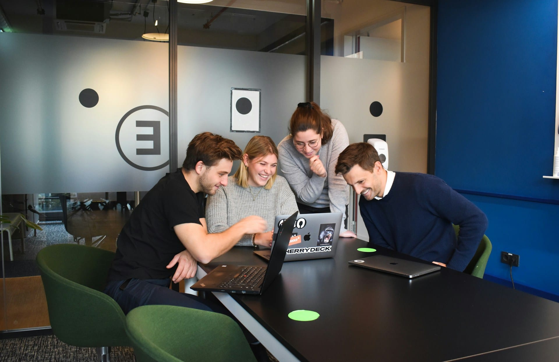 Lean association staff team planning a website redesign